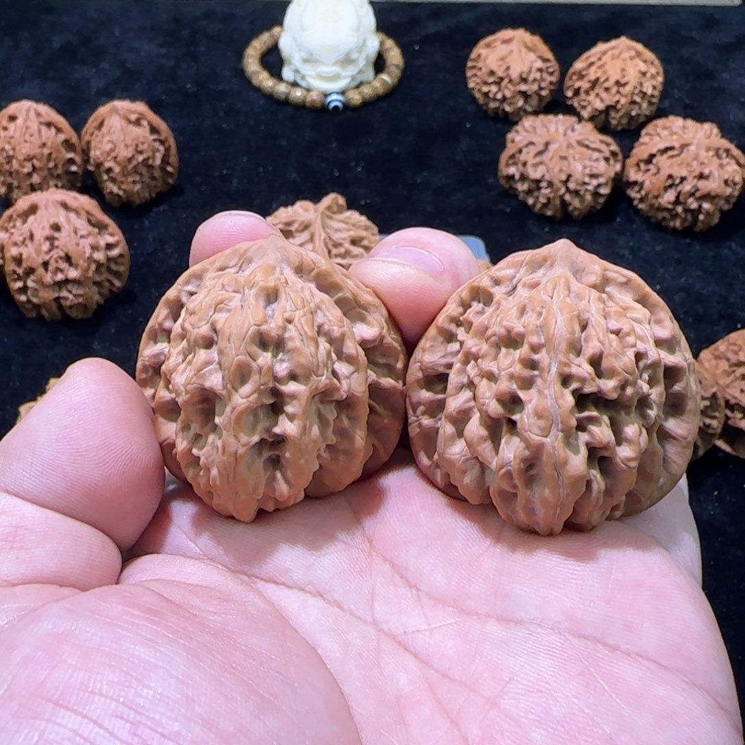 文玩核桃把件41霞云岭全品毕业