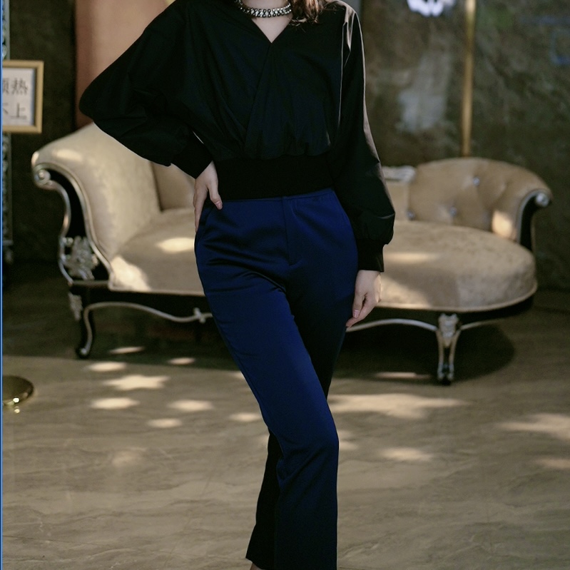 SEJI/瑟纪【沉沦】时尚气质简约气质款长裤