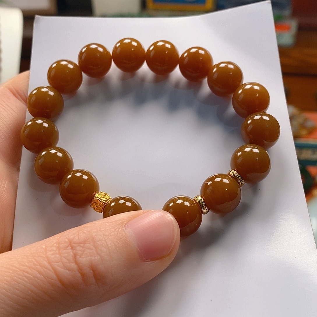 和田玉手串未镶嵌