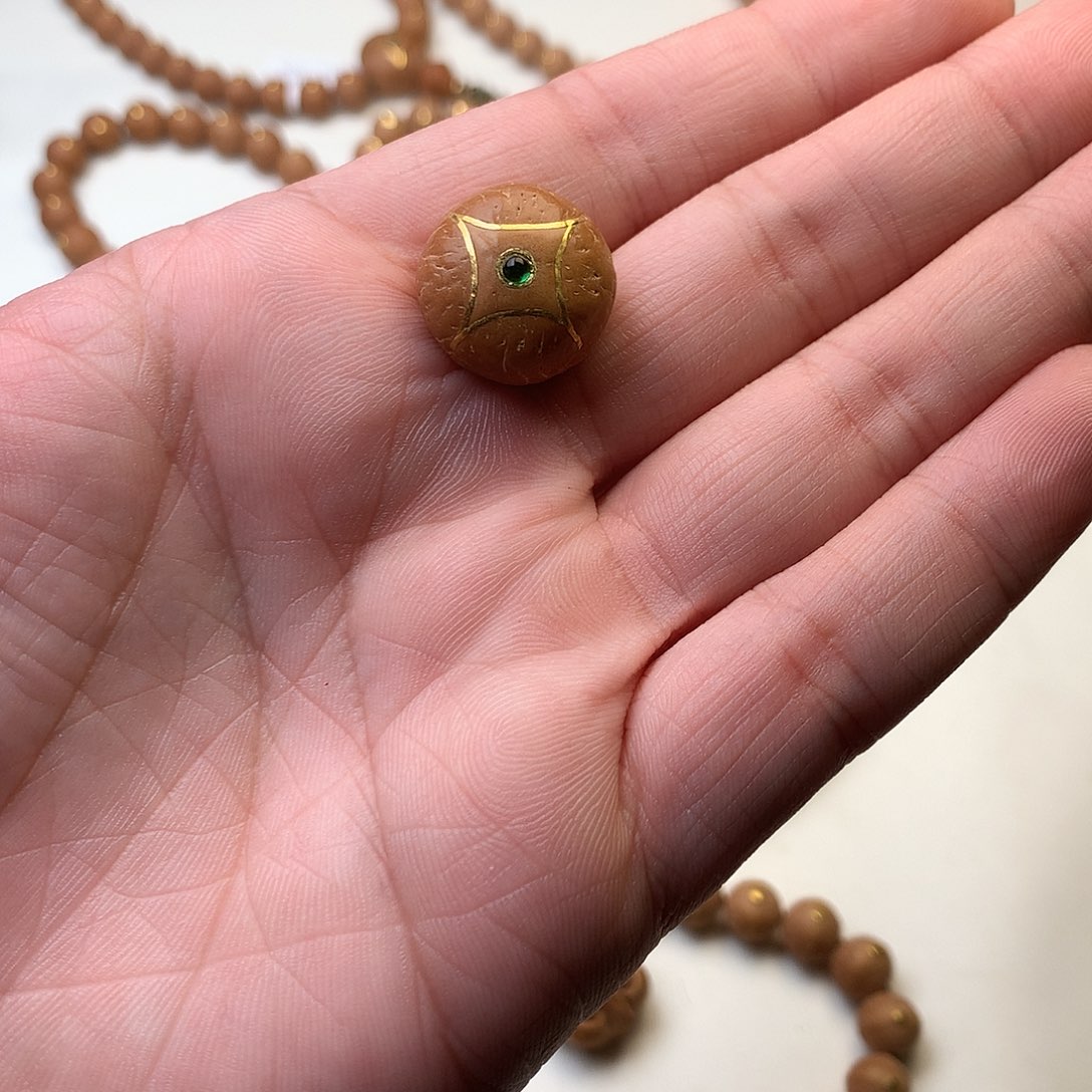 憨***鱼凤眼菩提吊坠四星麒麟眼