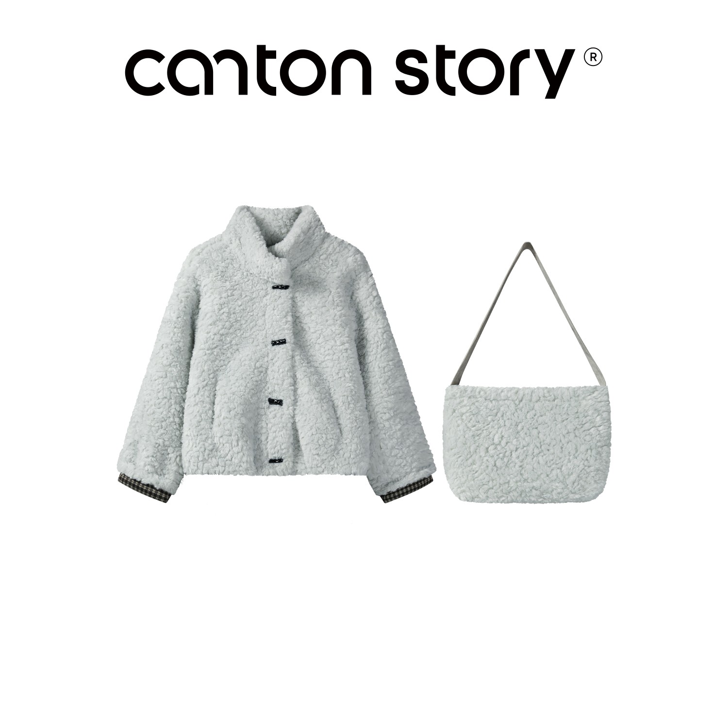 羊城故事-韩系温柔气质毛茸茸保暖百搭短外套女冬季新款上衣3806