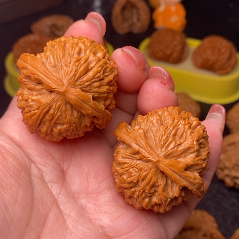 【闪购商品】文玩核桃把件533号白狮子40