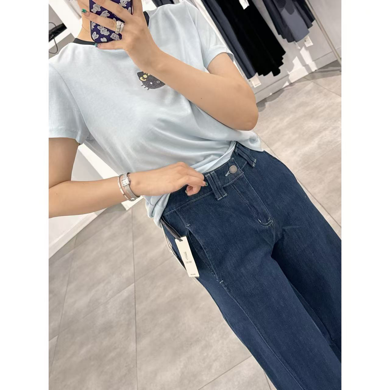 EASY秋款自制牛仔裤9210-1