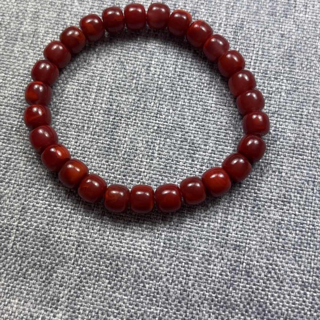 南红玛瑙颈饰合金?*姐