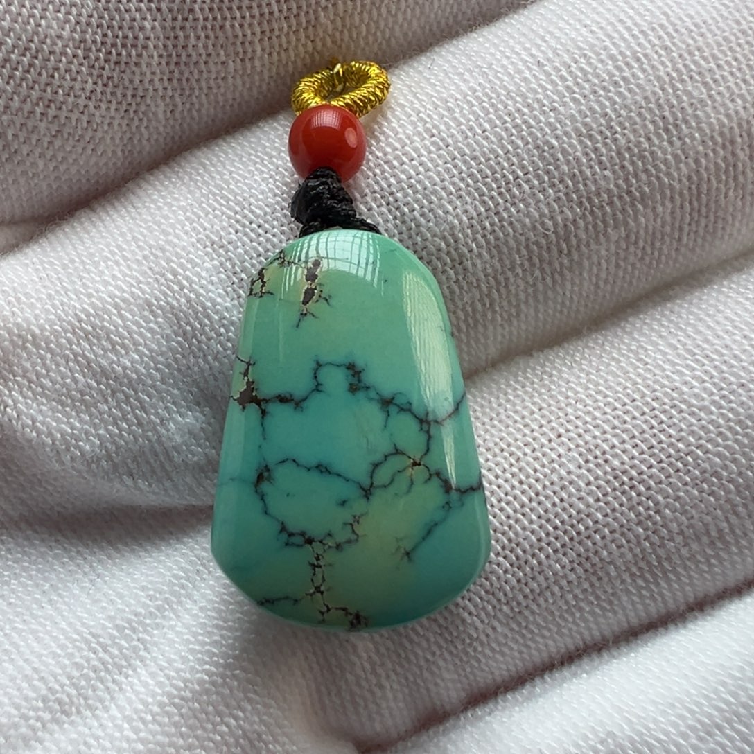 绿松石未镶嵌配饰12.7*18.8