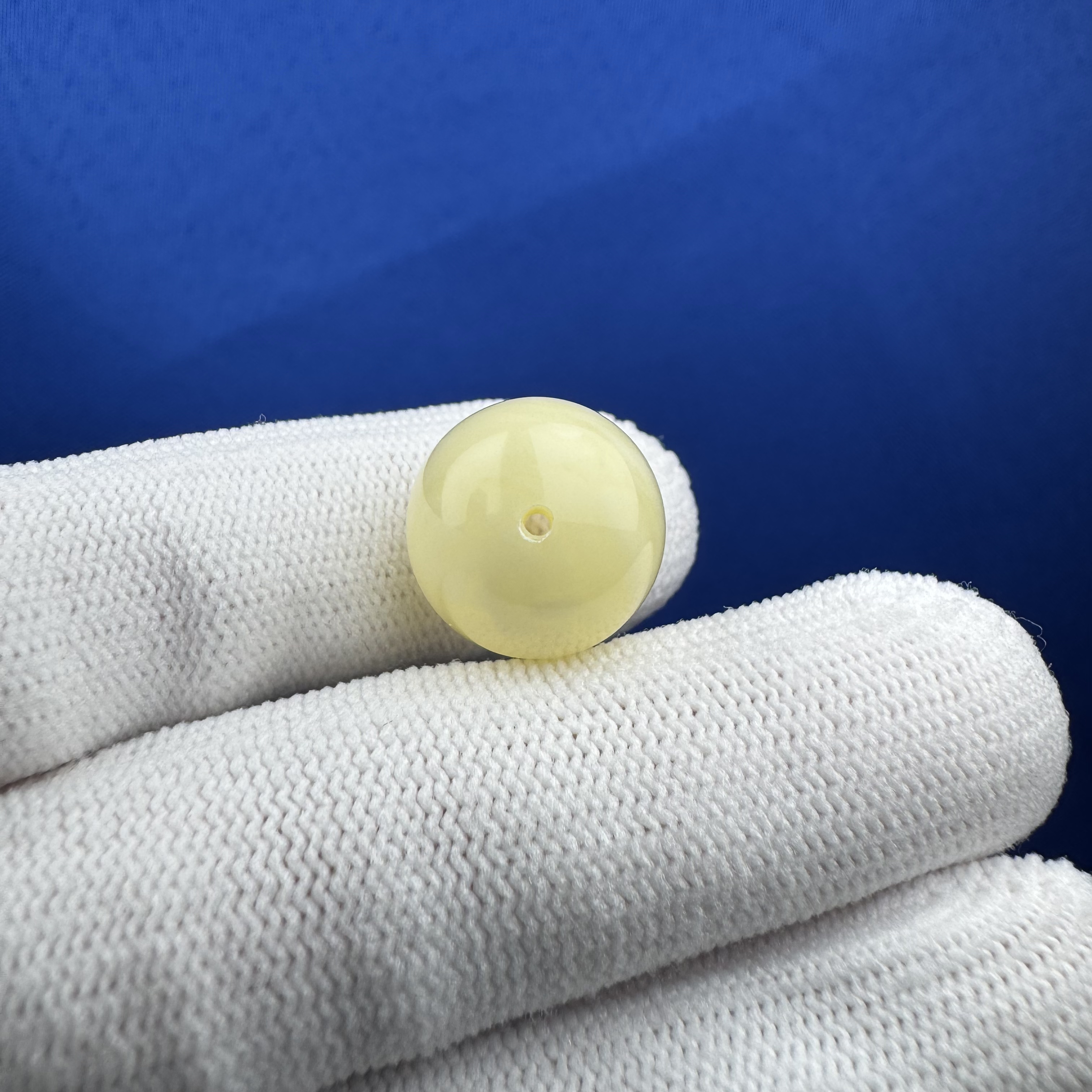 A3098天然原矿蜜蜡 百花蜜单珠15.3mm 支持鉴定 假一罚十