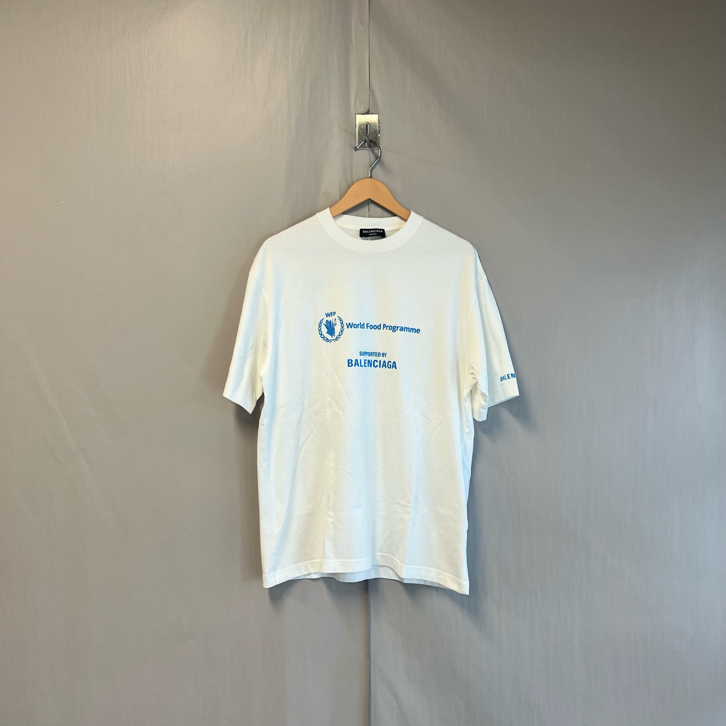 99新 Balenciaga/巴黎世家 世界粮食字母logo印花99新 xs码 #6821