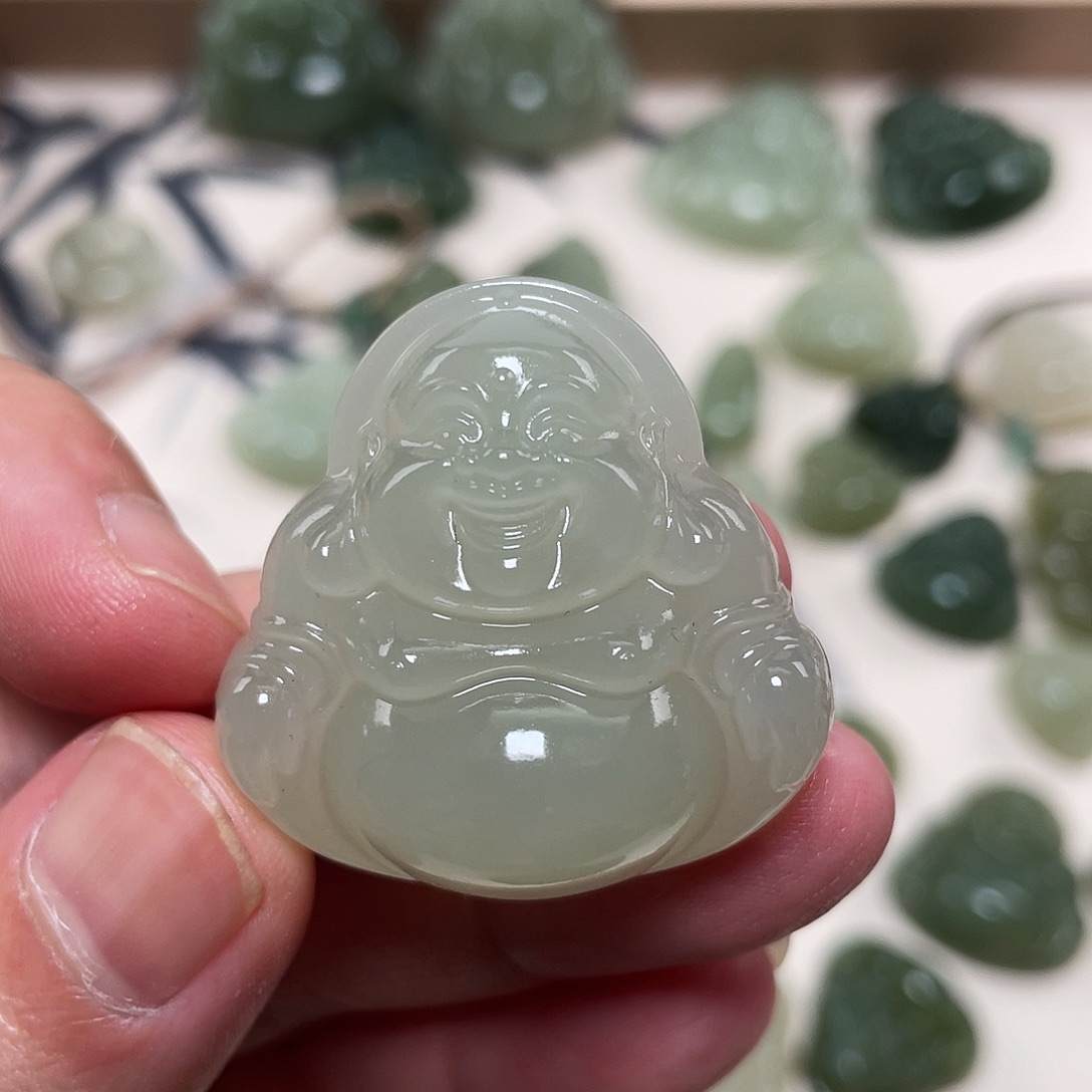 和田玉未镶嵌颈饰35