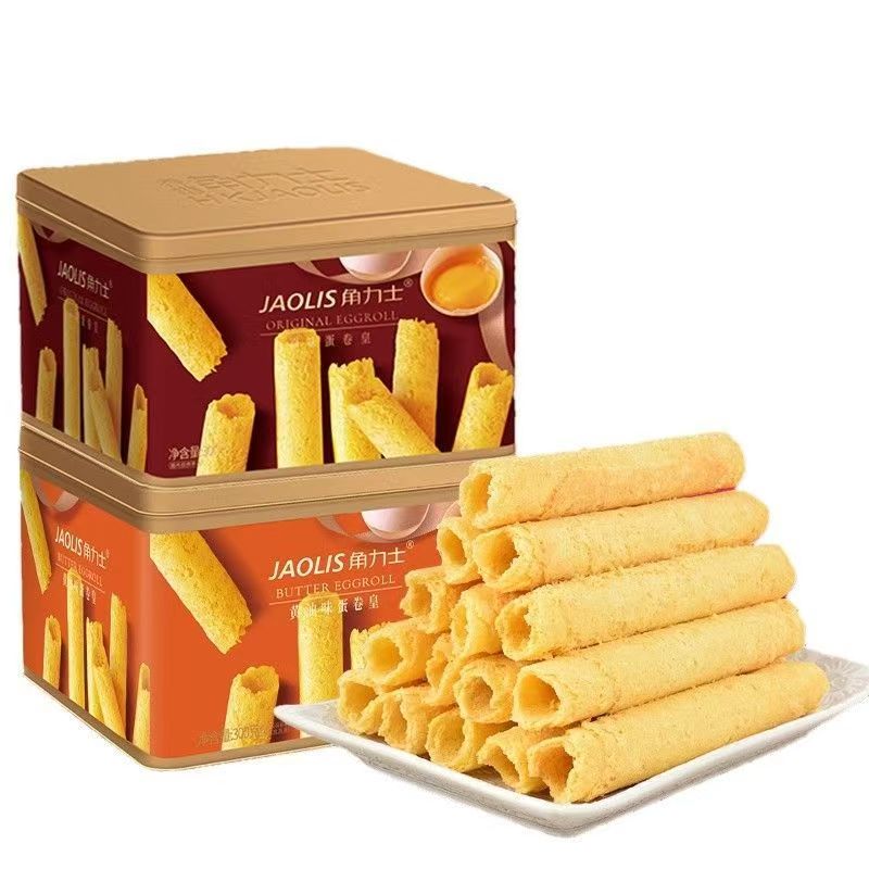 （临期清货）角力士蛋卷原味黄油蛋卷300g/*2盒【效期至2026.1.2】