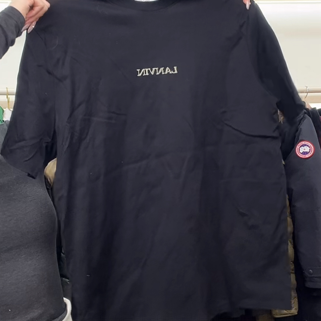 99新 YSL/圣罗兰 浪凡黑色logo短袖z272