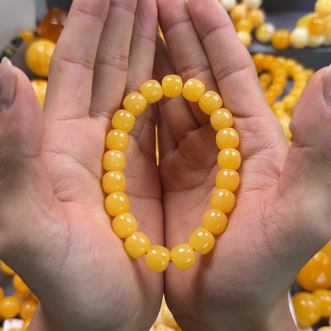 蜜蜡珠宝奇石未镶嵌同料老型11mm