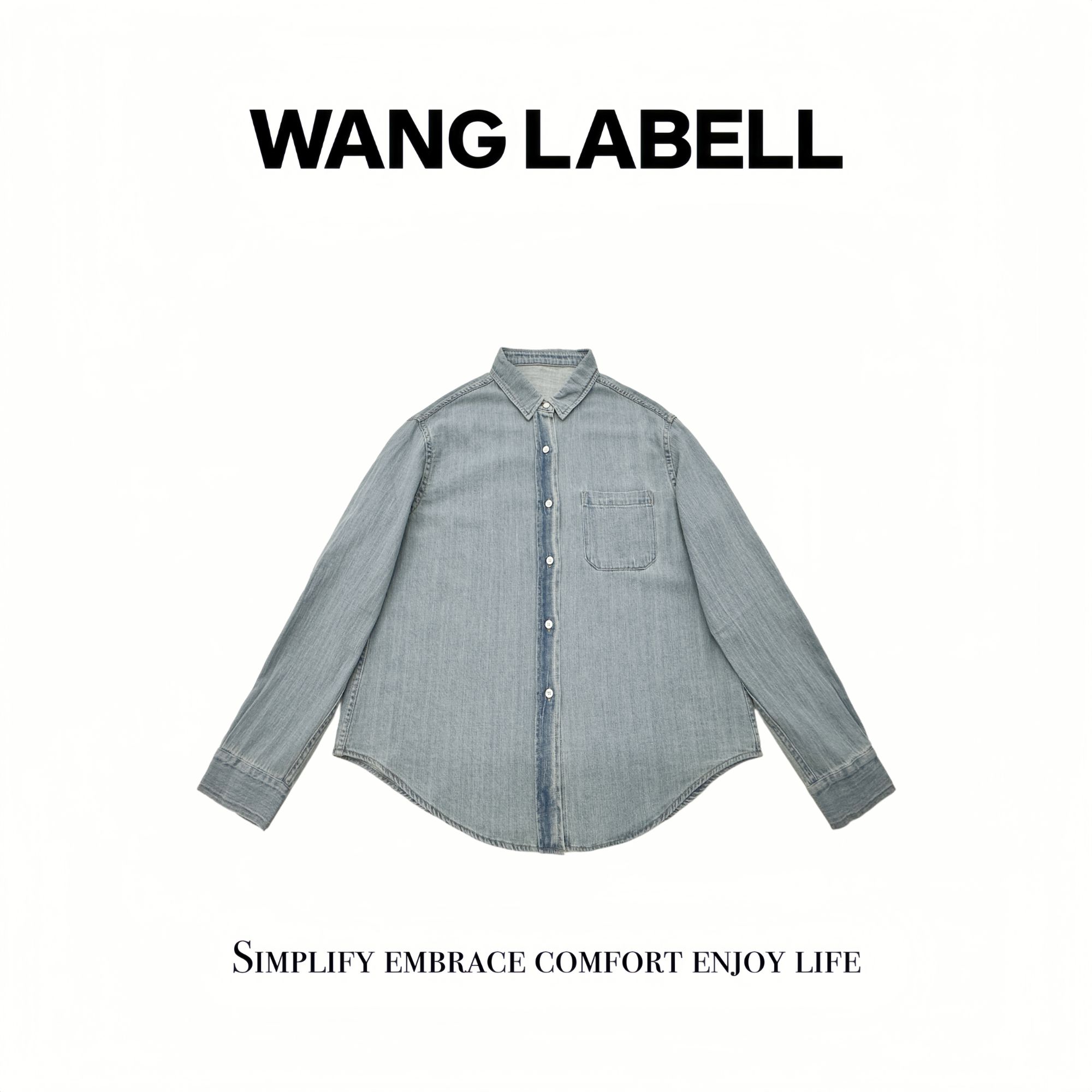 【秋】 |  “浅沫” 牛仔衬衣  百搭休闲时尚长袖衬衫