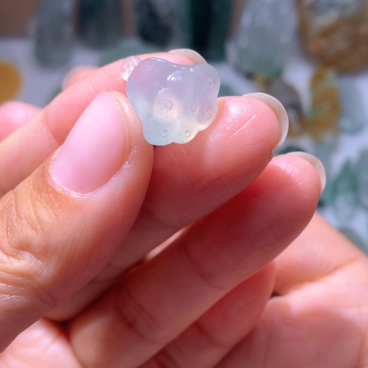 定制翡翠未镶嵌莲蓬