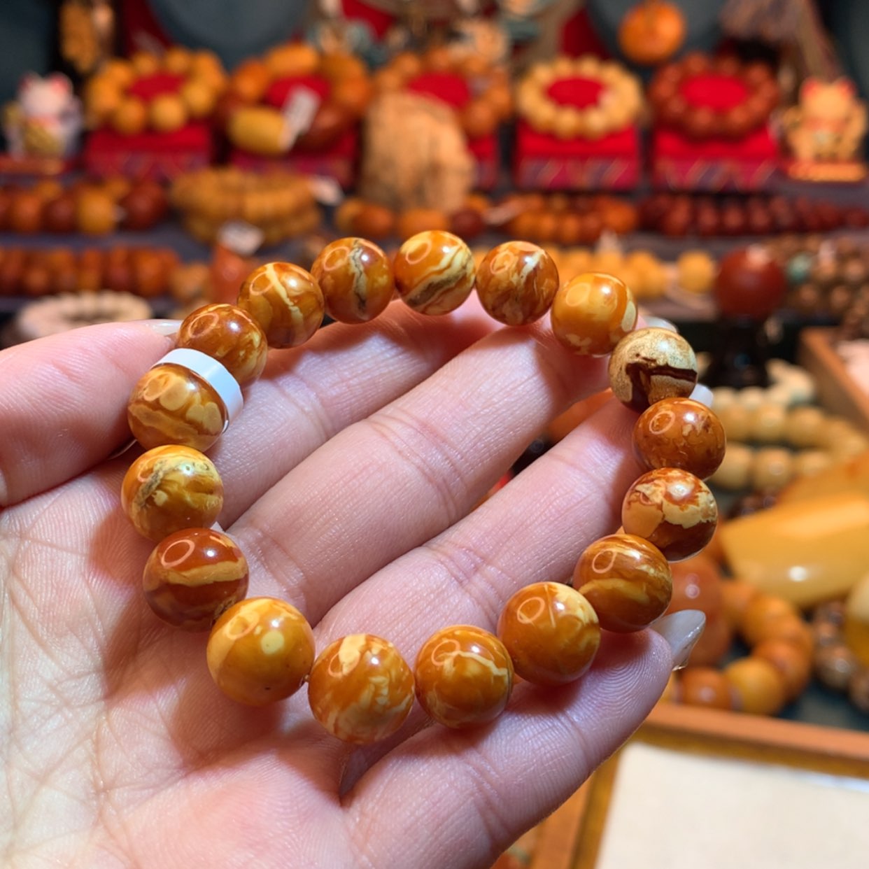 【闪购商品】蜜蜡手串未镶嵌雨*蜜蜡手串