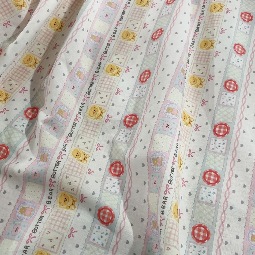 一米价纯棉平布1.1米宽果子布艺地卷