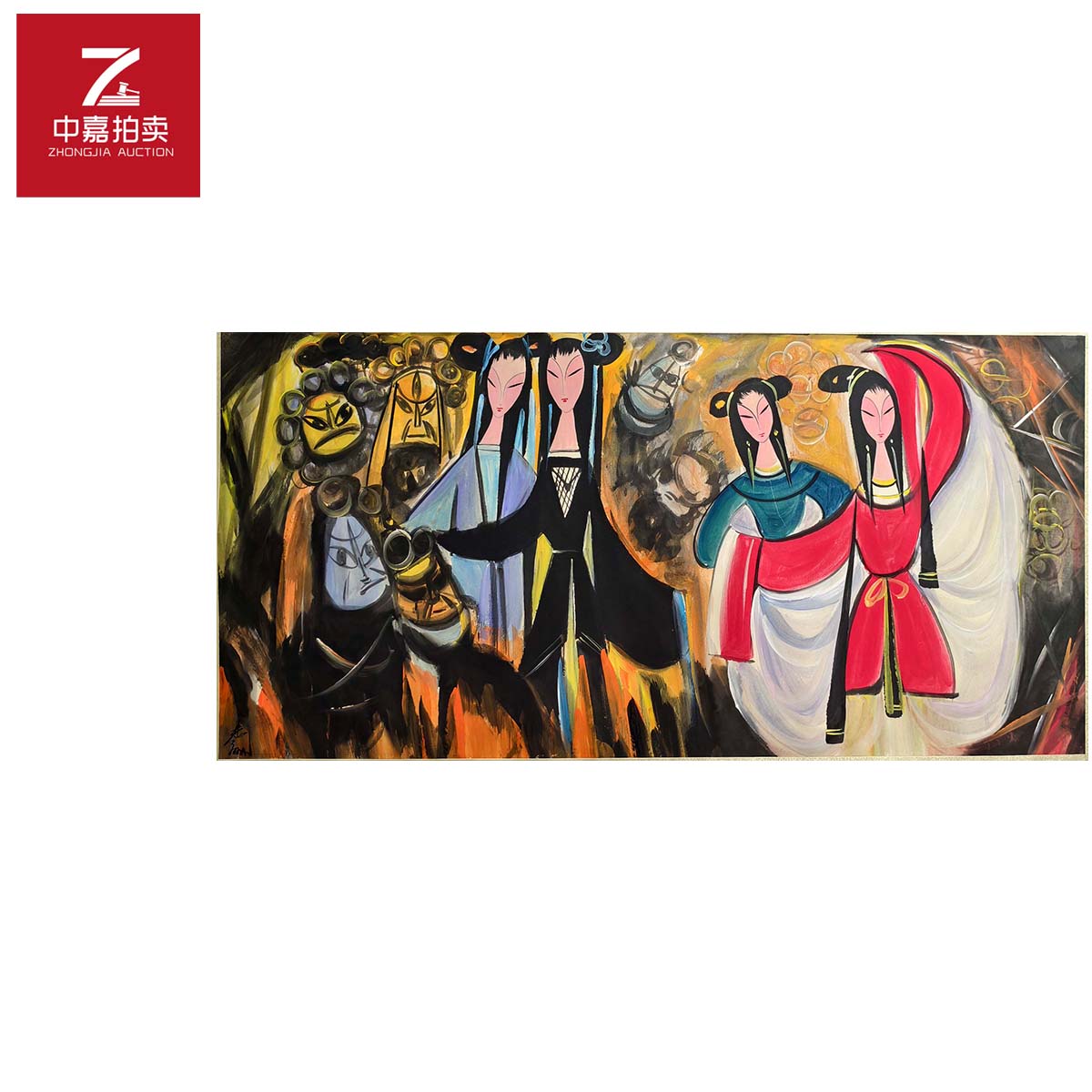 3-L0017林先生绘画镜片人物67x136