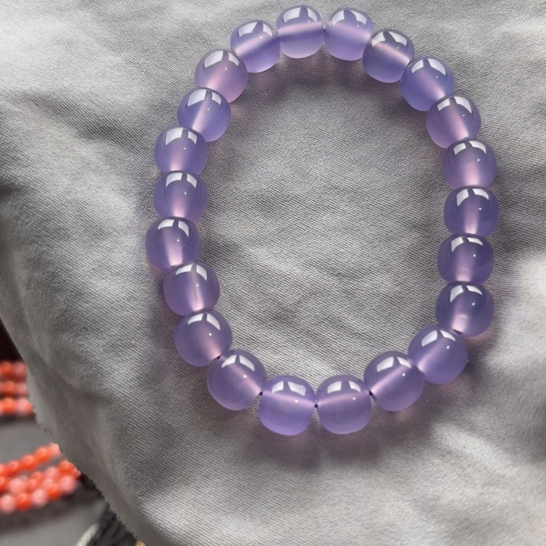 南红玛瑙未镶嵌手串保山天然原矿老型冰紫