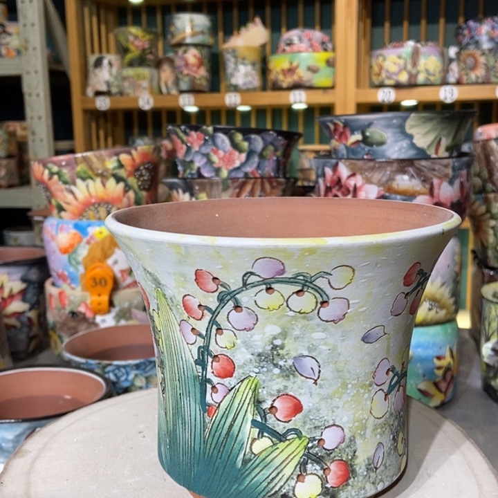 红陶景德镇艺术手绘作品