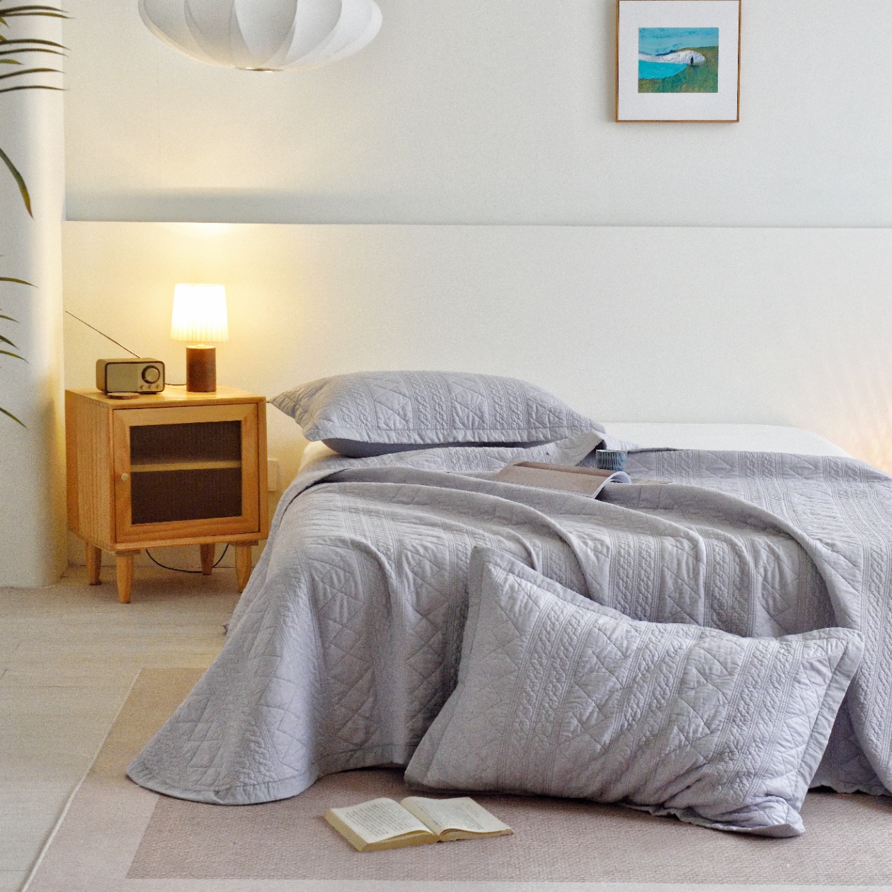 【奥斯汀】韩式床盖三件套-简约并不简单