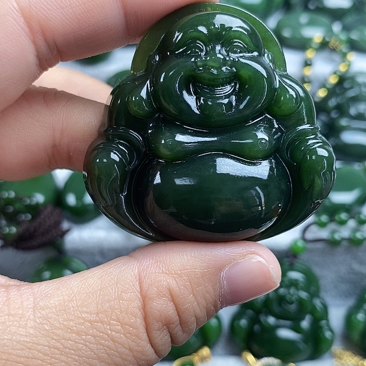 和田玉（碧玉）未镶嵌项链46