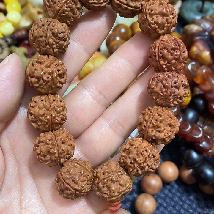 白玉菩提把件文玩