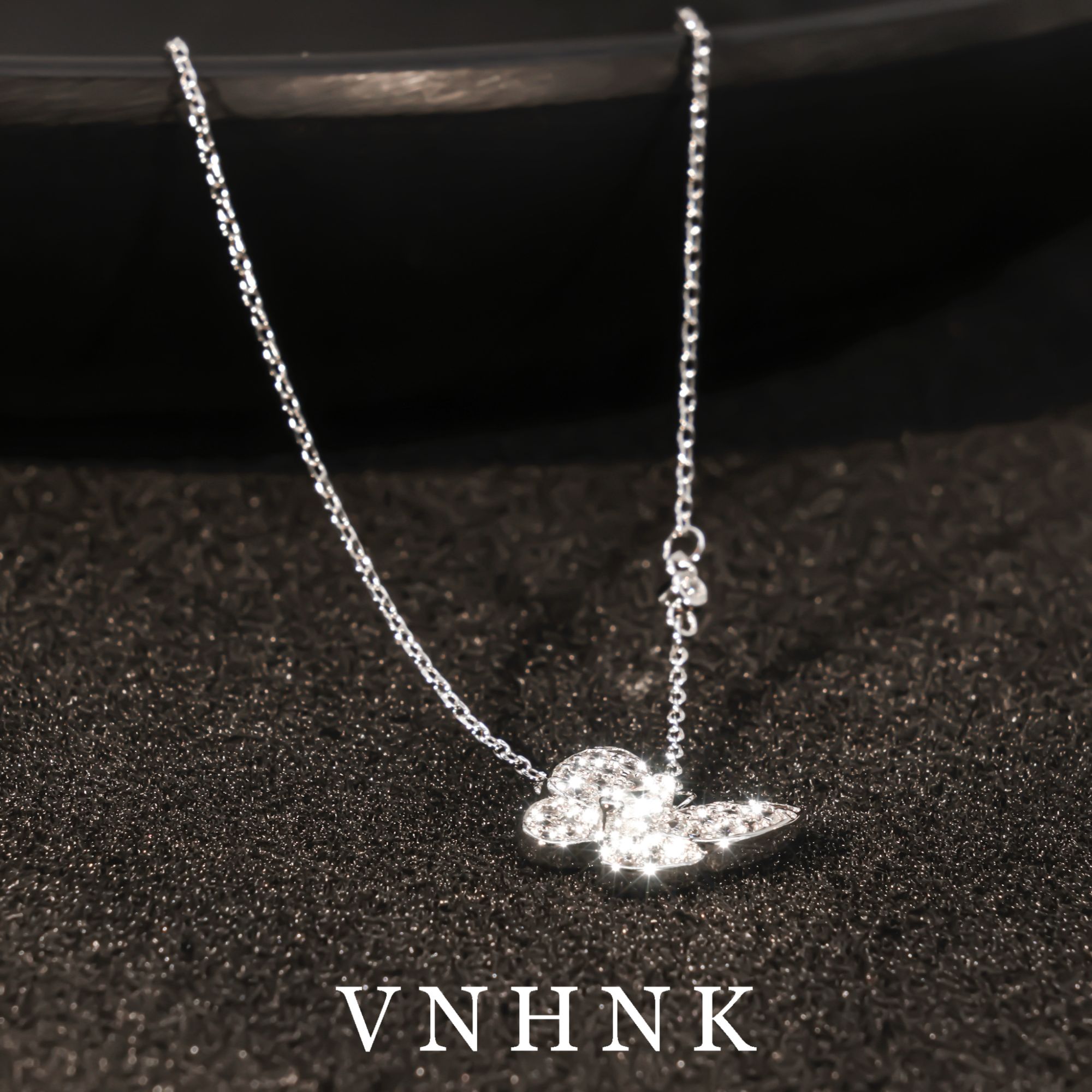 铜合金合成锆石项链 美可儿   H122 （48cm）银色时尚气质项链预售