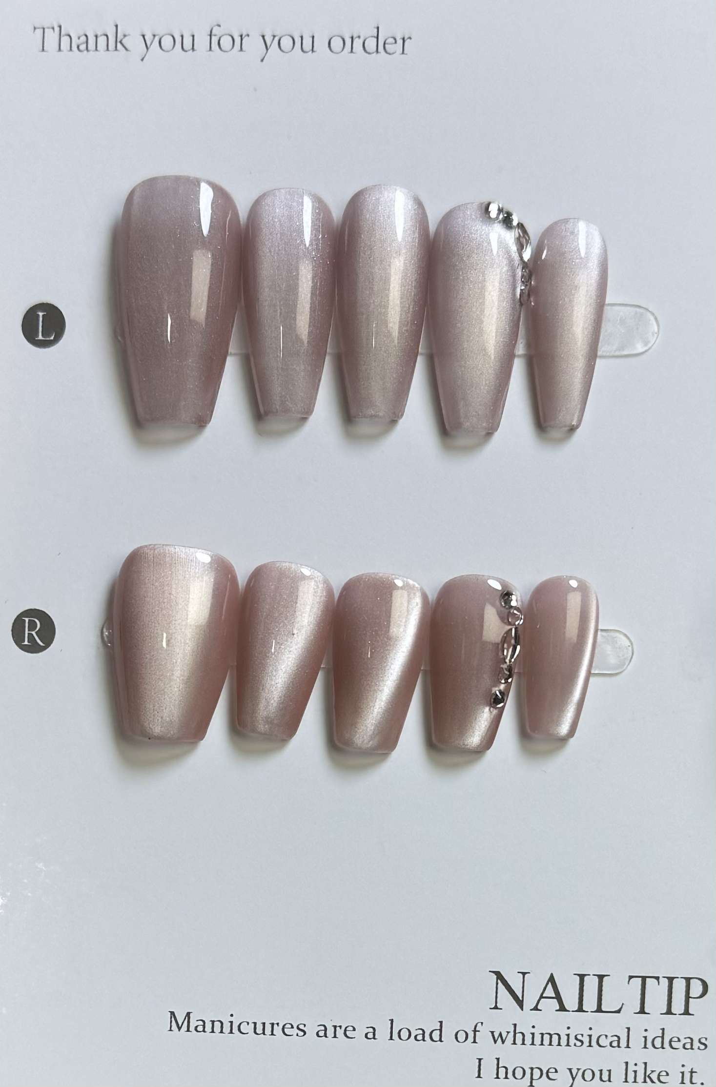 晚棠手工穿戴甲两单包邮c853