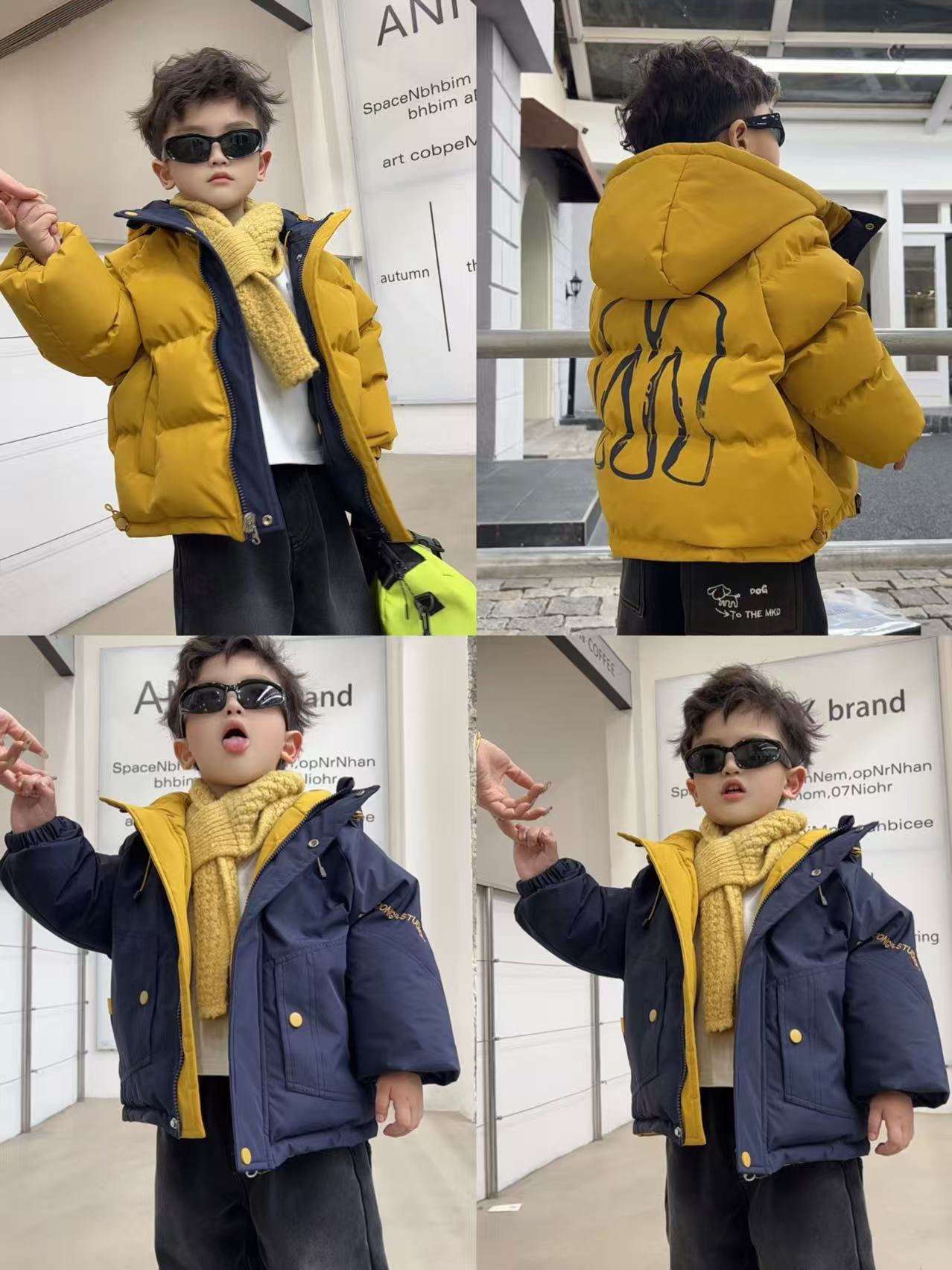 【棉逗熊品牌】男童韩版冬季休闲男童百搭酷帅外套-17518