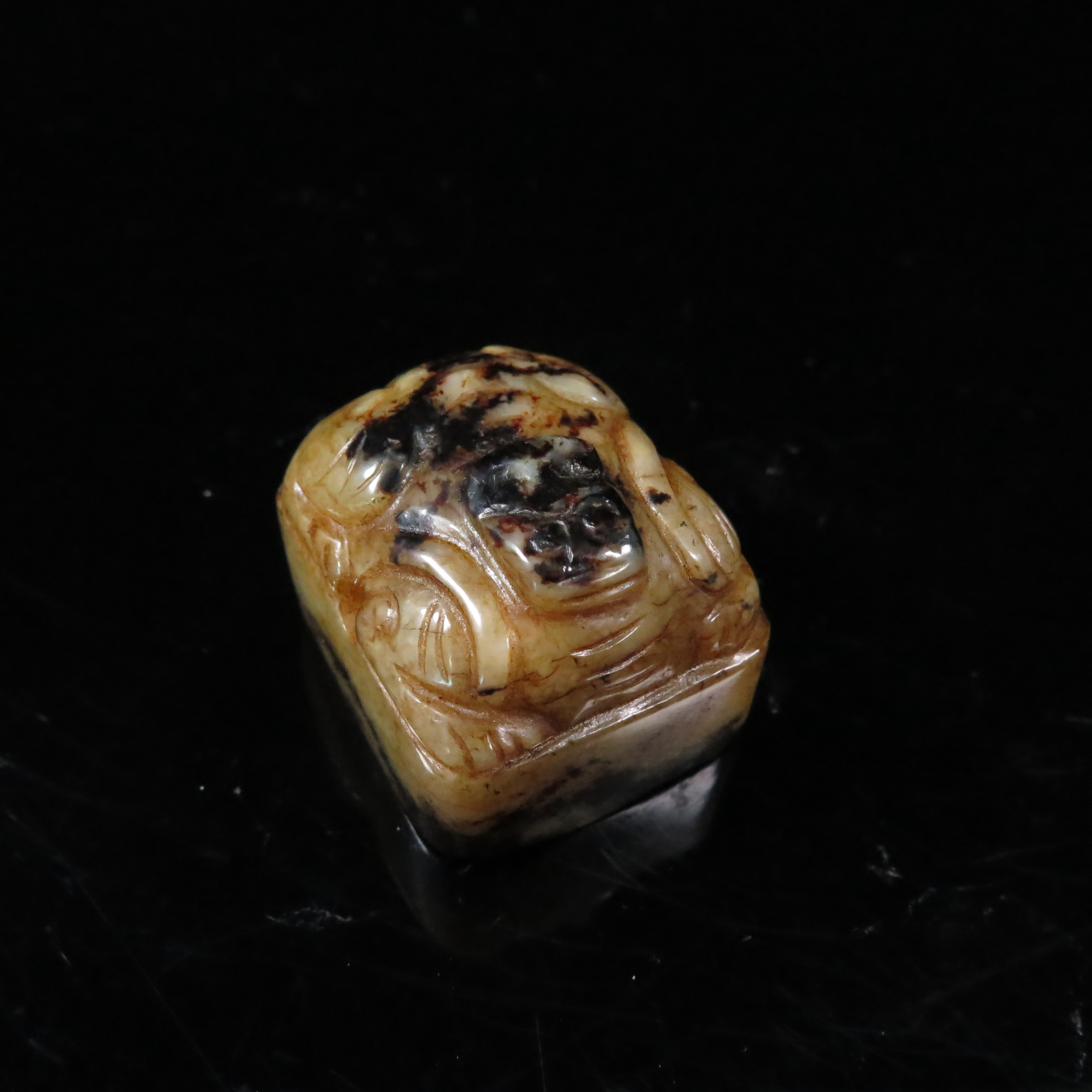 清代老提油玉印章/HY609866/和田玉/槐荫山房