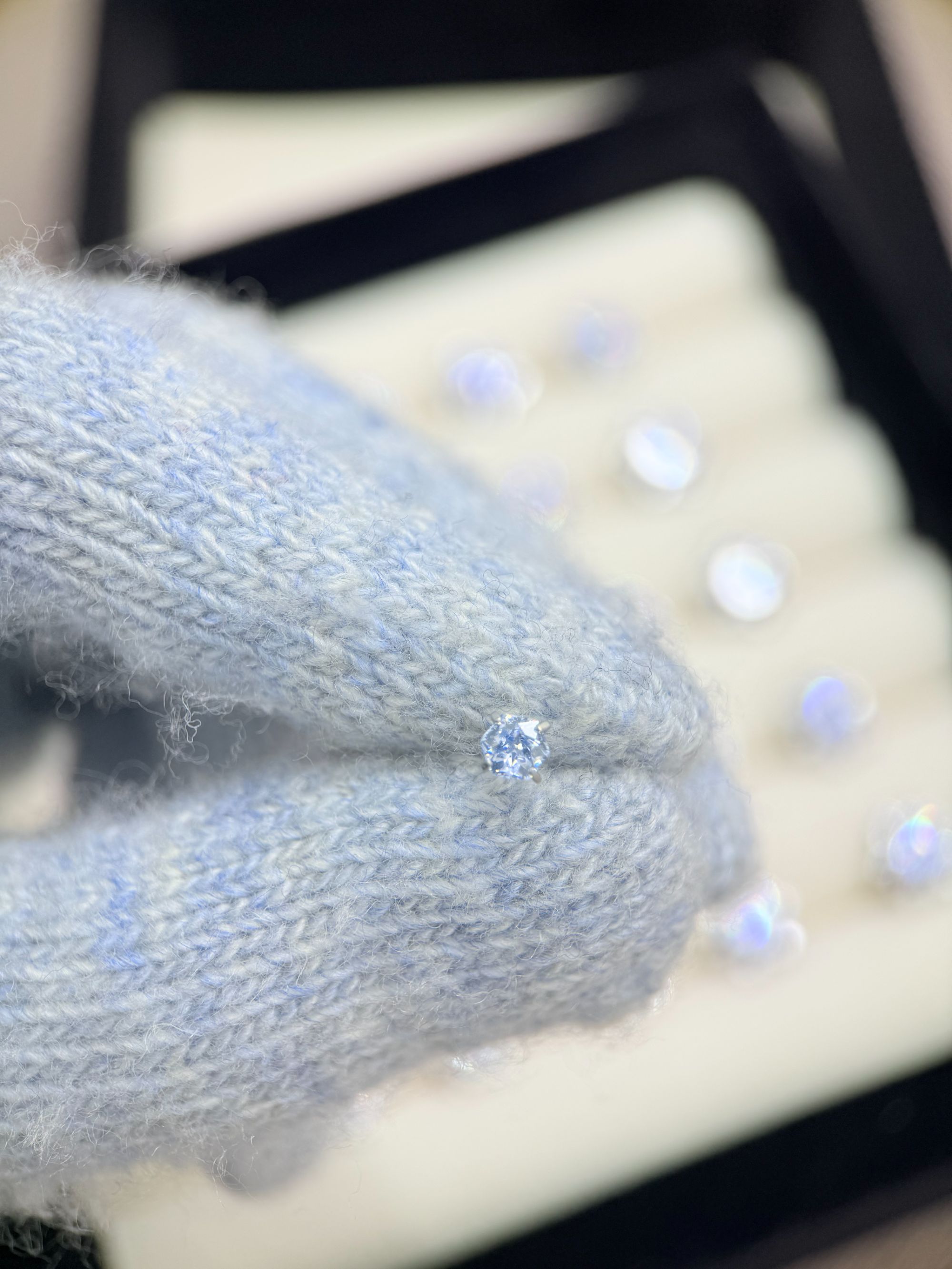 钛钢锆石耳饰 A446  坦桑蓝女王切锆石4mm耳骨钉耳钉耳蜗钉