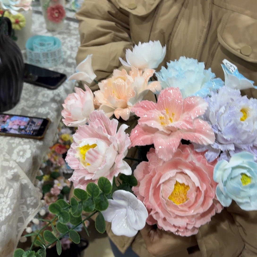 陶瓷花，20元发货，退款拉黑，1499