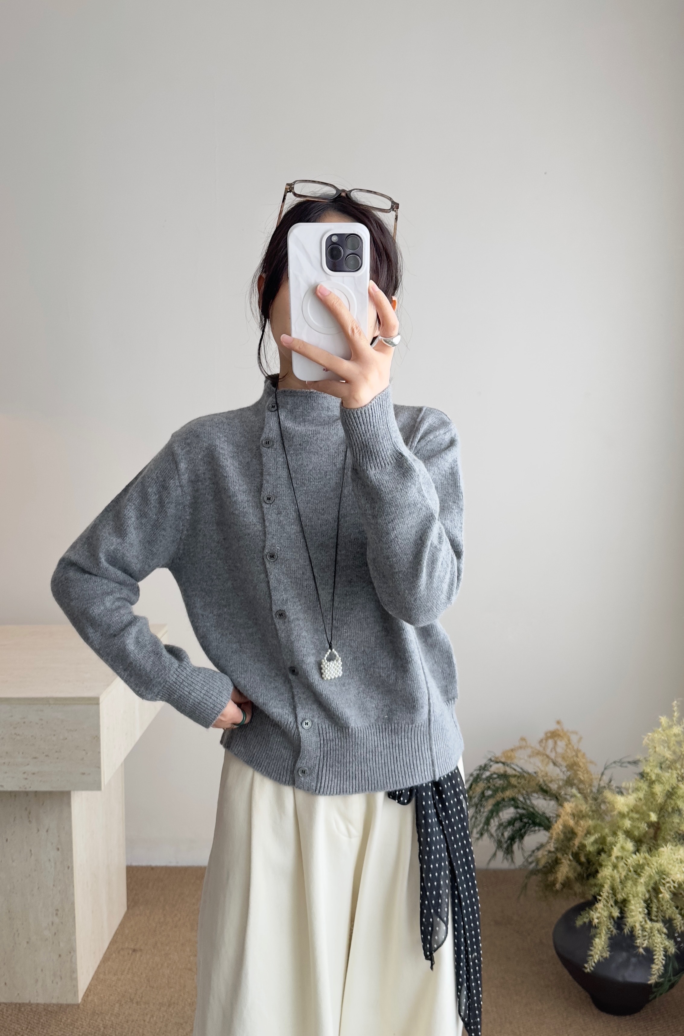 宽松型女秋冬半高领毛衫宽松韩版时尚9351