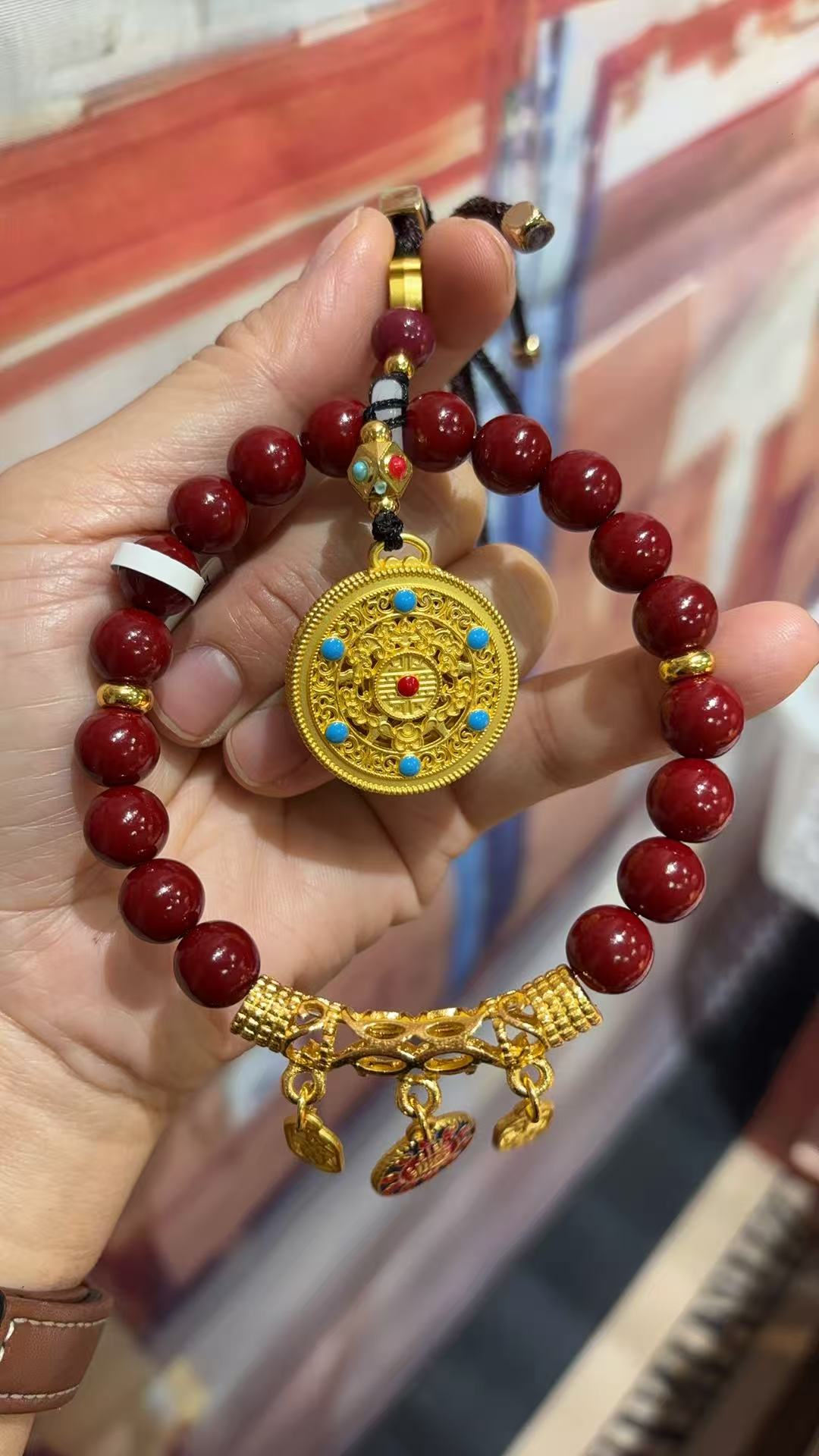 含辰砂工艺品朱砂车挂无礼盒S1652