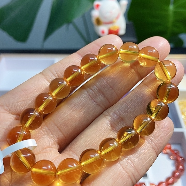 水晶手链未镶嵌黄水晶