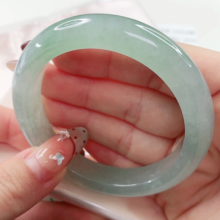 翡翠未镶嵌手镯55.8x593