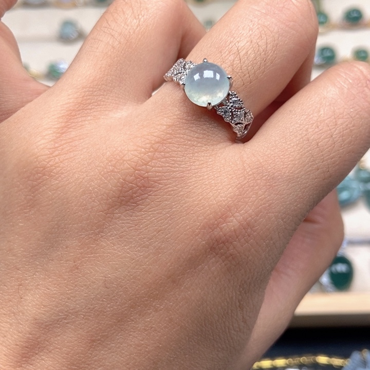 翡翠未镶嵌戒指戒指