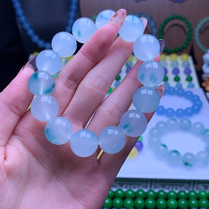 这***多翡翠散珠翡翠手串666