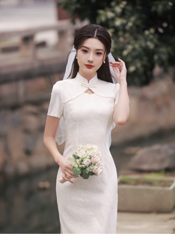 378 年轻款重工盯珠|月光|旗袍