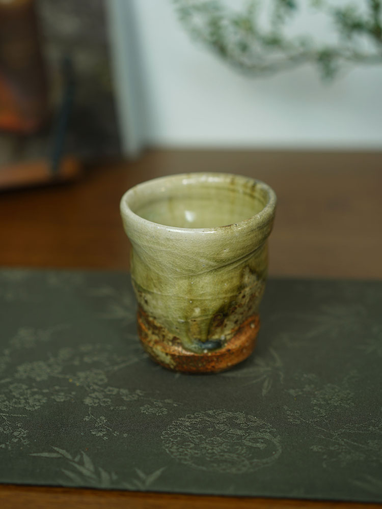 伊禾集物 日本伊贺烧手工匠人 新学 汤吞 水杯 茶杯 主人杯 60#