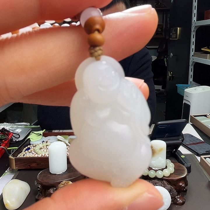 和田玉挂件未镶嵌定制发货