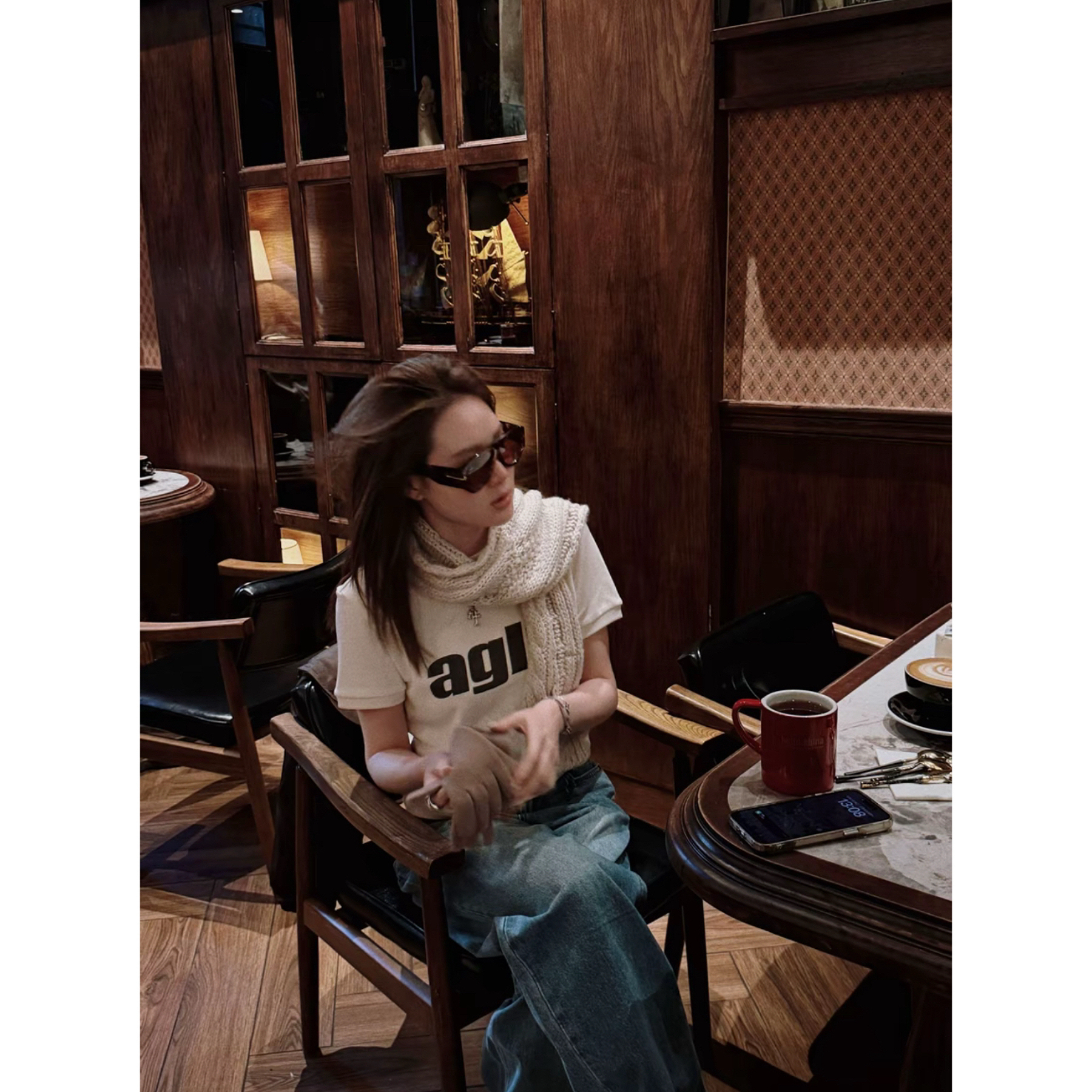 2 Azzony LQ AG字母磨毛tee  DTZL2505618 新款 NEW 
