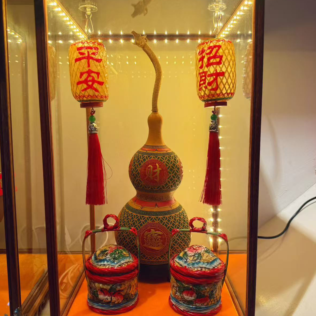 花喜家潮汕广佛文创醒狮摆件套装