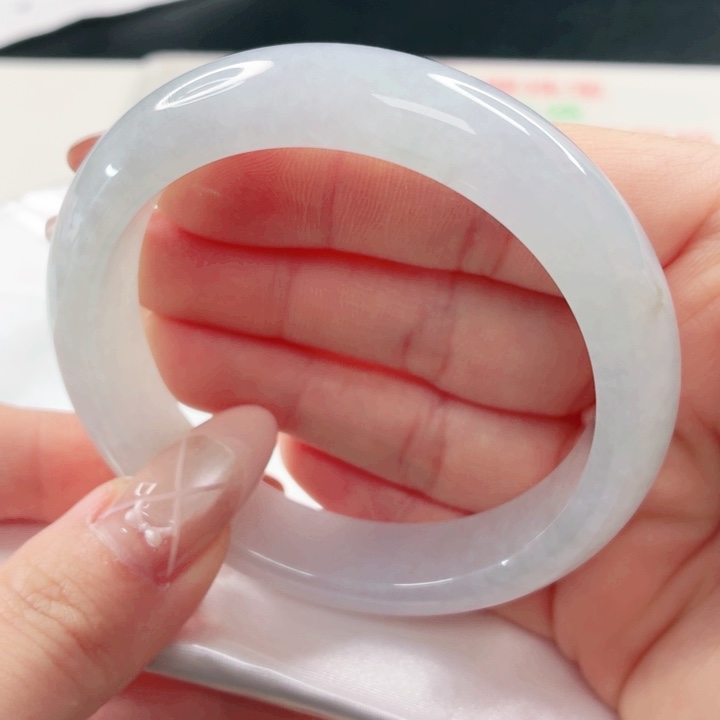 翡翠未镶嵌手镯56.5x15