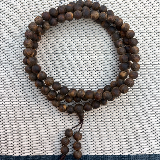 沉香28-虎斑花珠07-25克沉水圆珠多圈多样性发一条41h