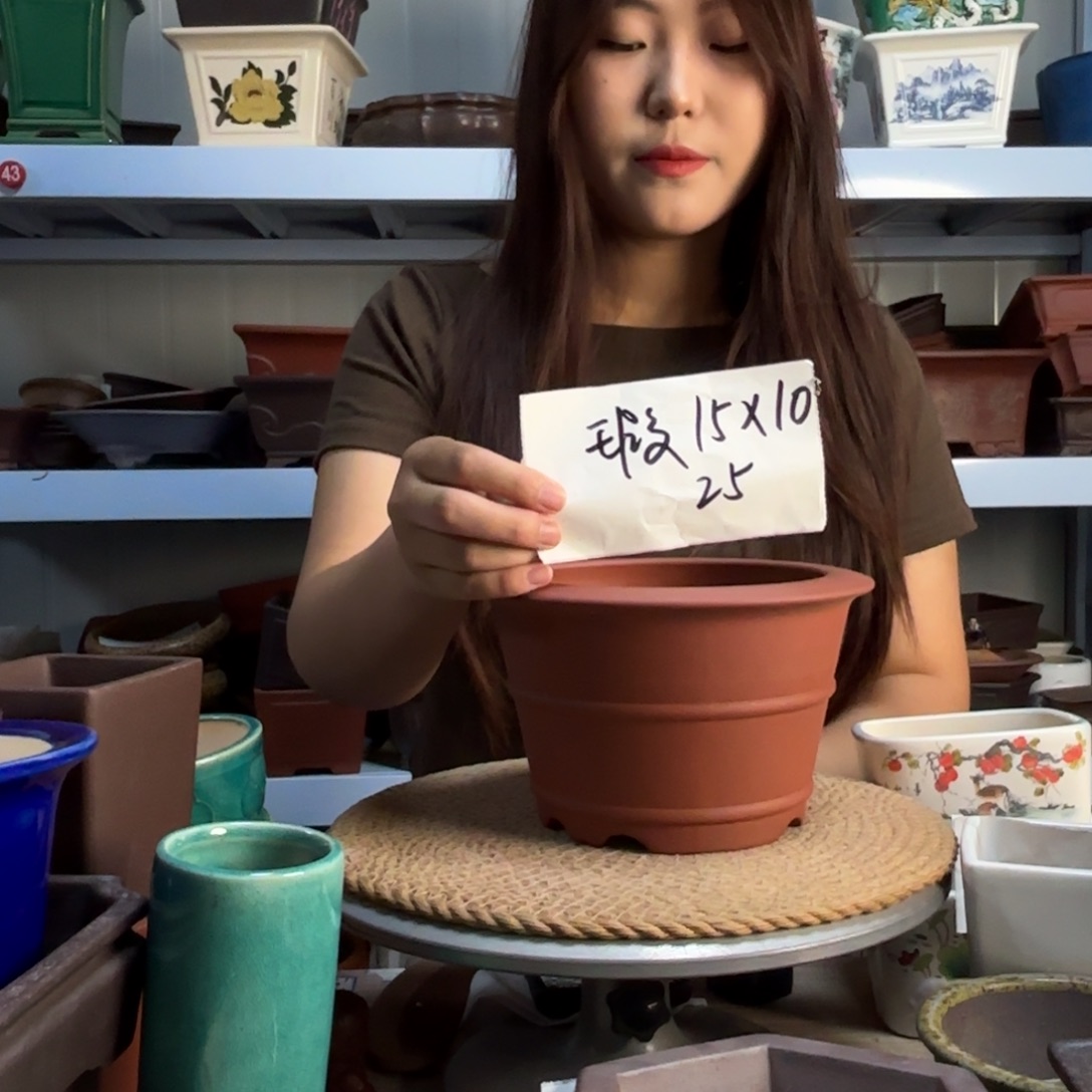 紫砂花盆宜兴紫荆