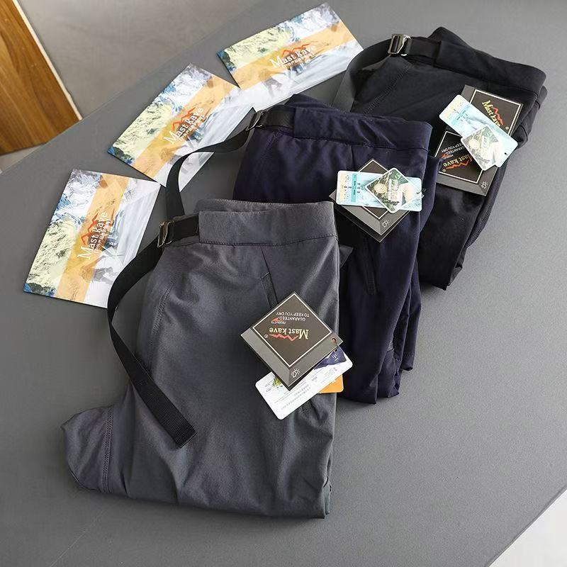 卡扣腰设计高端春秋新款男士轻量化户外登山徒步休闲裤长裤-2407