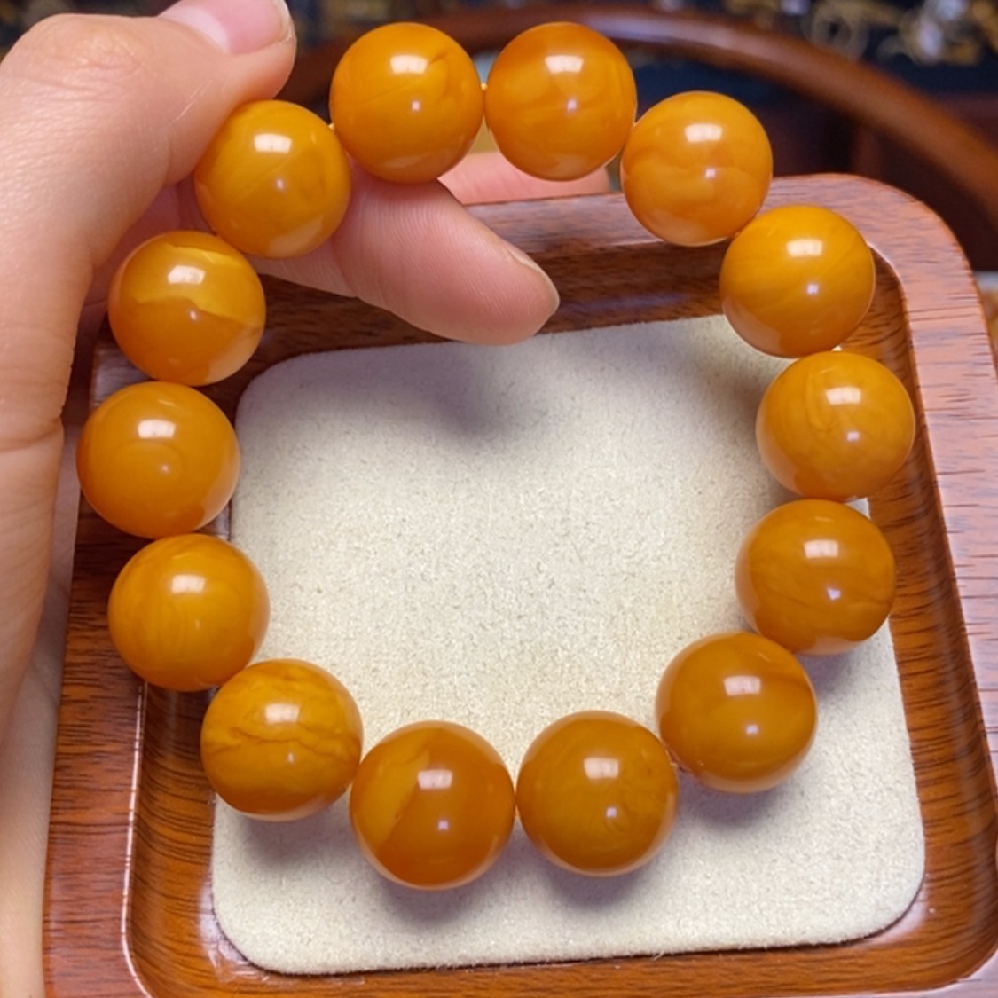 【闪购商品】蜜蜡手链未镶嵌手串