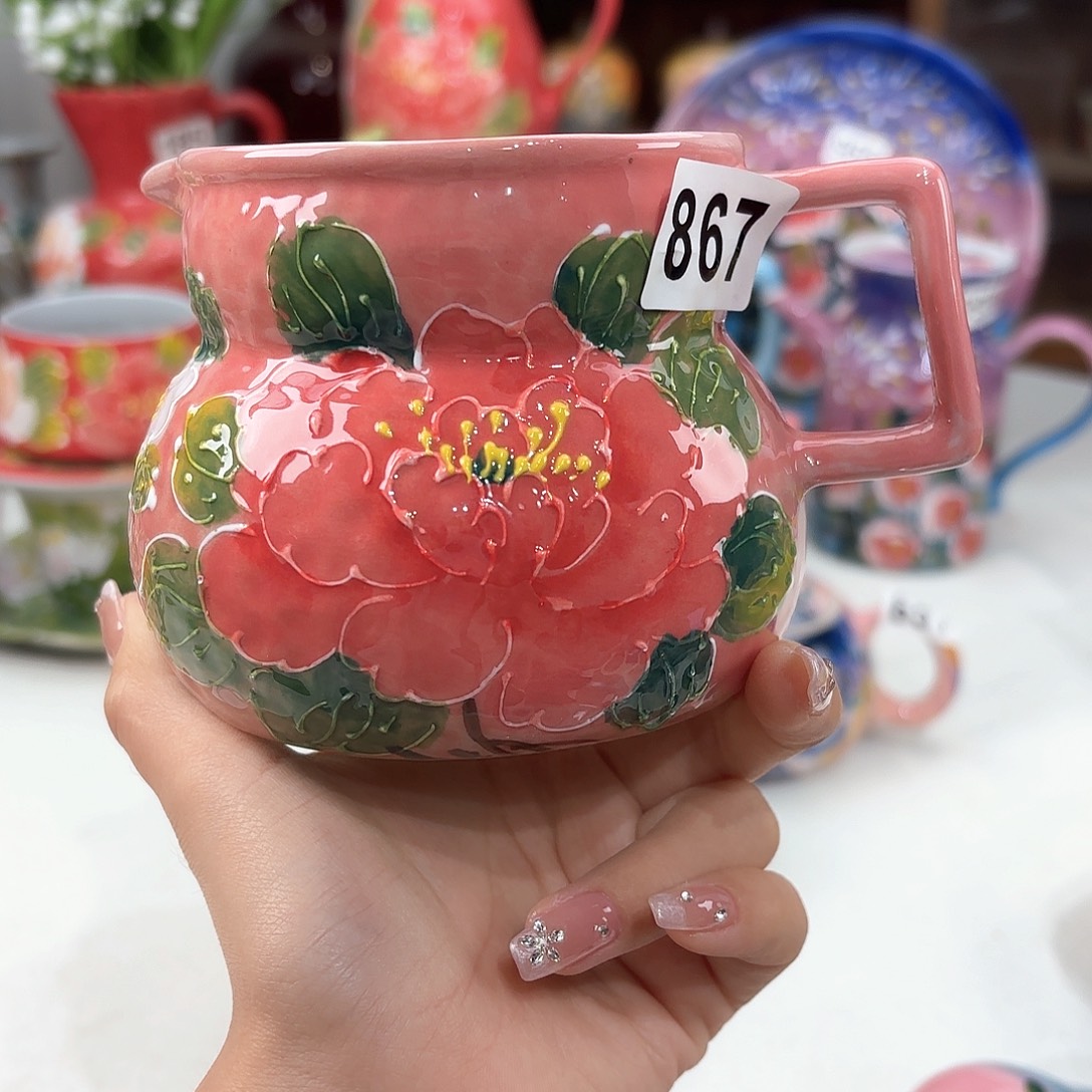景德镇手绘高温釉下彩陶瓷茶具