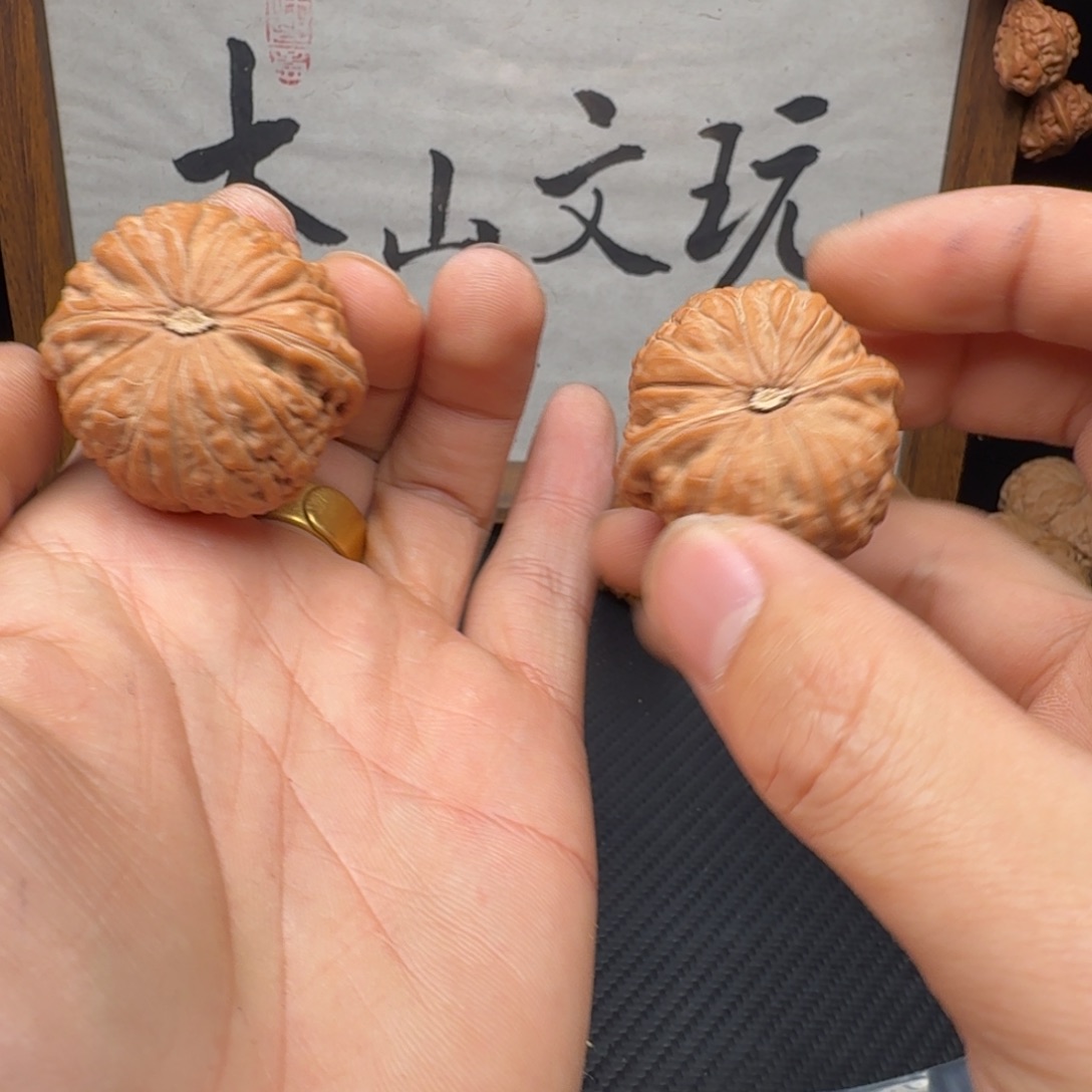 金***馆吊坠文玩核桃平底锅货头200