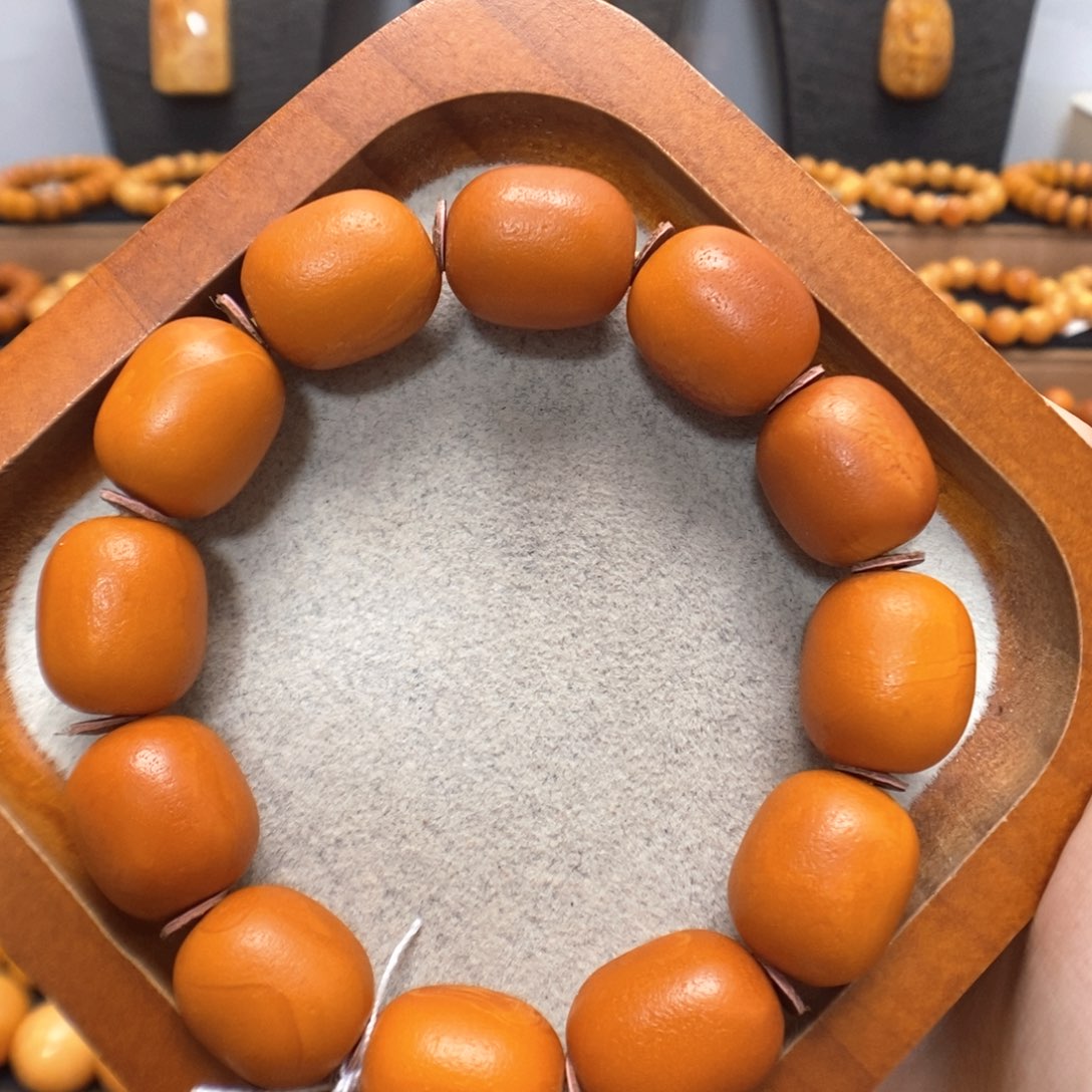 蜜蜡未镶嵌手链蜜蜡